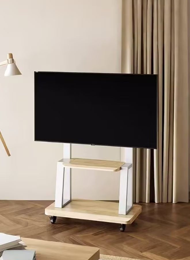 WALALLA Mobile TV Stand with Wheels, Steel Floor TV Cart Mount for 32-70 inch TV,Max VESA:600*400MM,Load-bearing 50Kg - Image 1